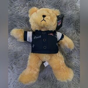 NFL New England Patriots Coach Teddy Bear with Navy Jacket. New with tag.